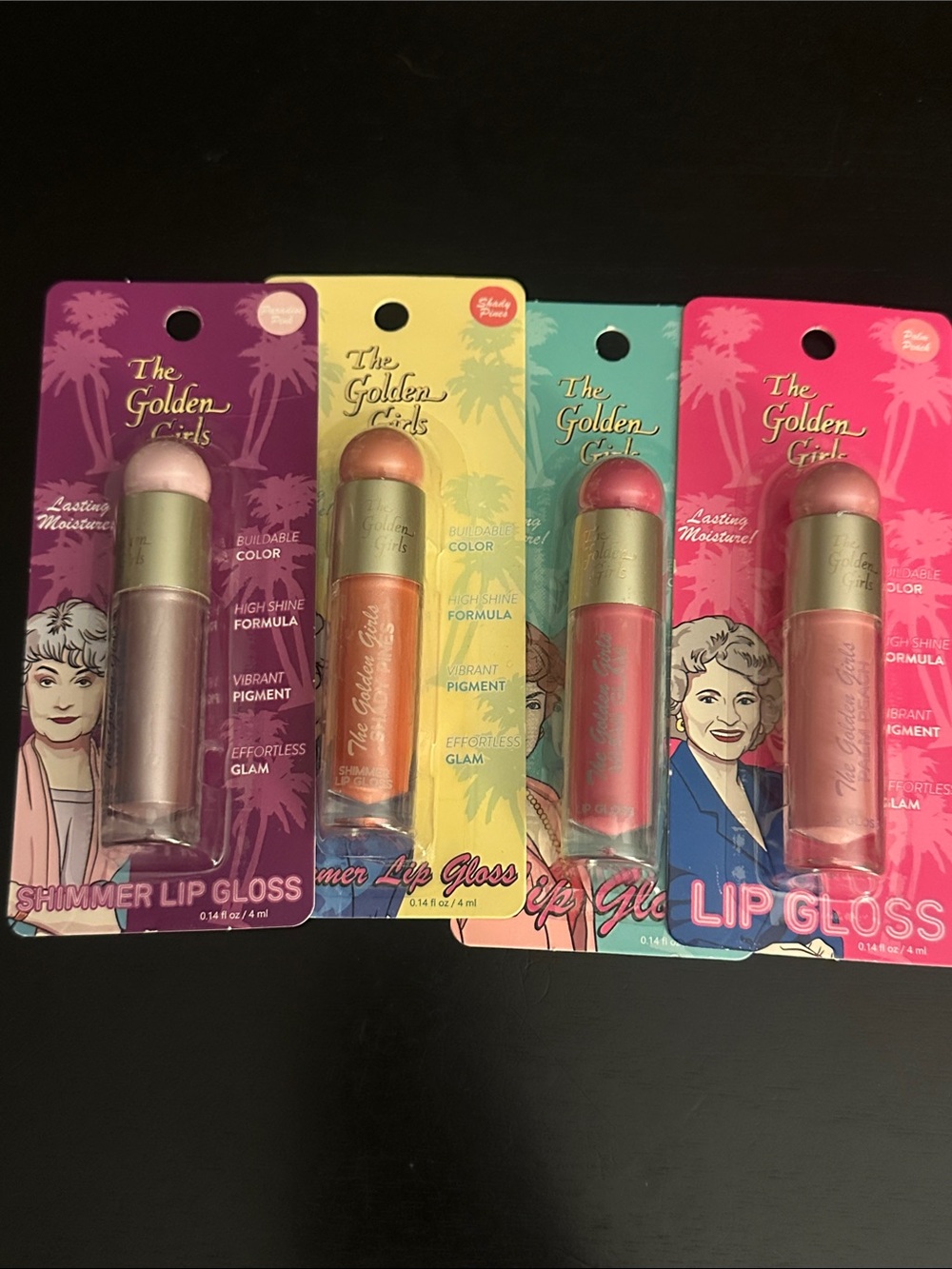 The golden girls Shimmer Lip Gloss - set Multicolor (4-Pack)